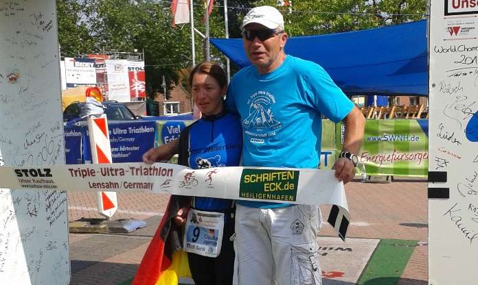 Claudia Jasperneite, RSC Wadersloh  finished bei der Triple-Ultra-Triathlon Weltmeisterschaft in Lensahn!